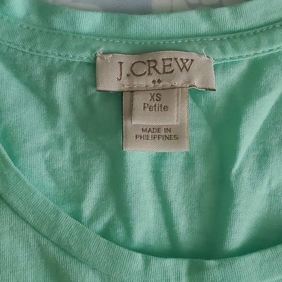 Bundle Only: J. CREW MINT GREEN LACE PANEL 100% COTTON TANK‎ TOP SIZE XS P - Picture 5 of 12